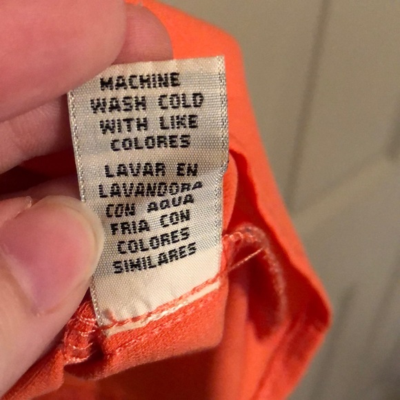 Orange dress with front zipper - Picture 5 of 6